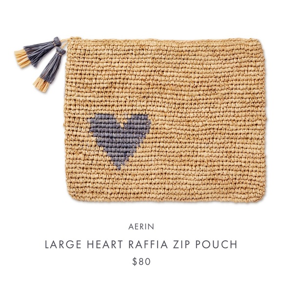 Aerin raffia zip pouch - Picture 4 of 5